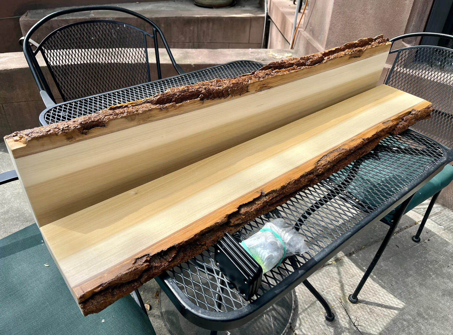 Two poplar shelves Two poplar shelves