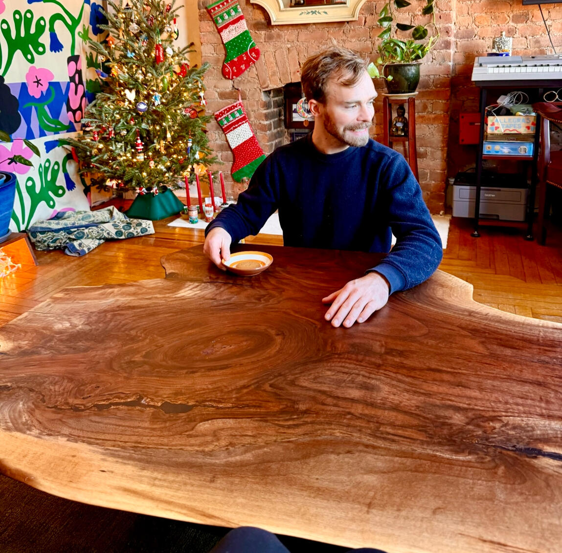 Black walnut table Black walnut table