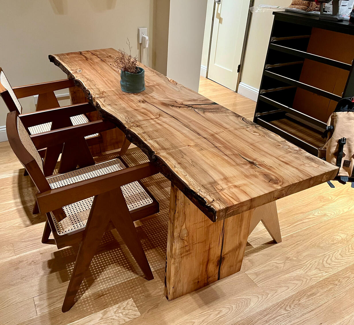 Maple live edge dining table Maple live edge dining table